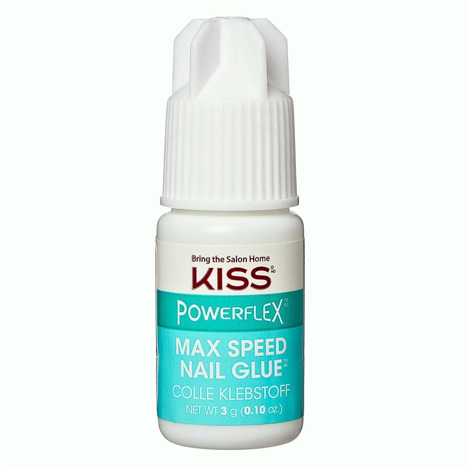 KISS PowerFlex Maximum Speed Nail Glue for Press On Nails,3g/0.10 oz (Pack of 1)