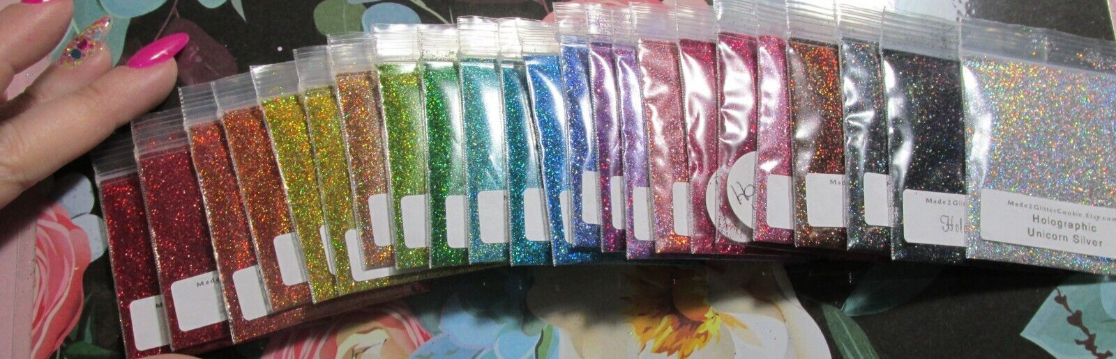 Holographic extra fine glitter nailart/crafts/makeup