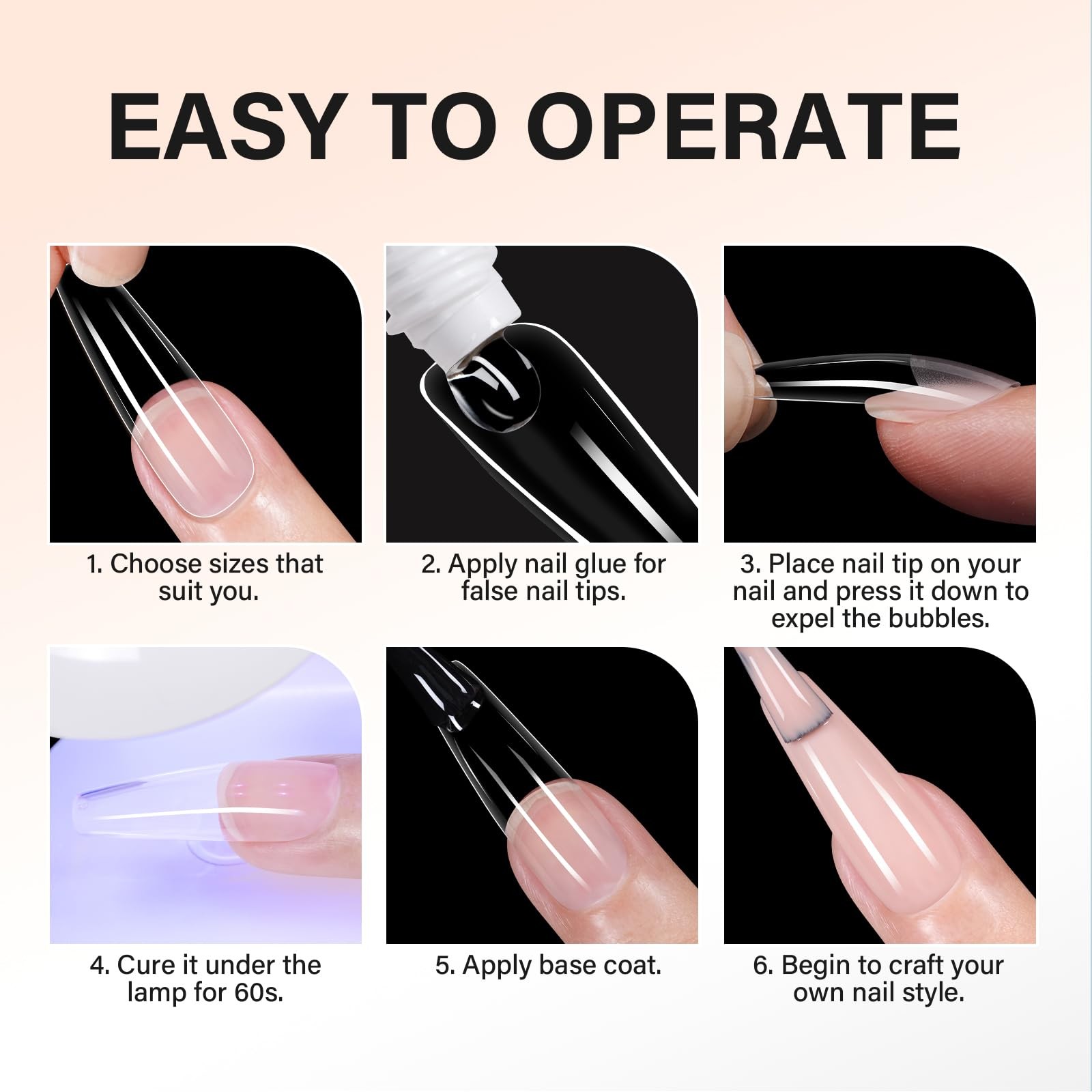 Strong Gel Nail Glue for Acrylic Tips – Long-Lasting 15g UV Curing Required