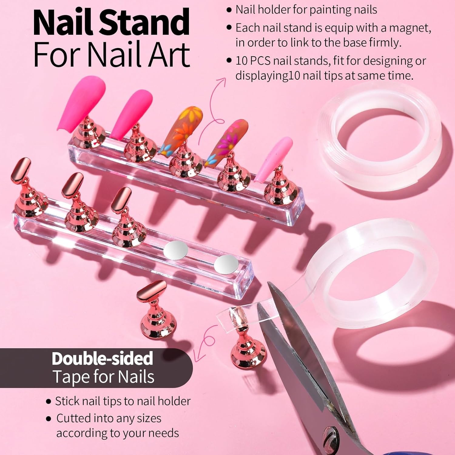 Nail Design Tools, Nail Art Tools, Nail Brush, Nail Art Kit With Nail Stand, …