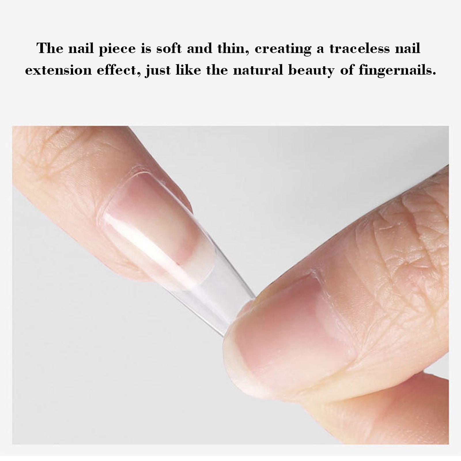 100PCS Fake Nails Tips Clear Acrylic Nail Tips Full Cover Half Cover False LNVA