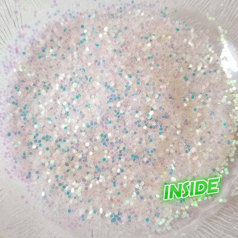 UV Sun Activated Glitter Shapes -1mm, 2mm or 3mm Dots – Pink/Lavender