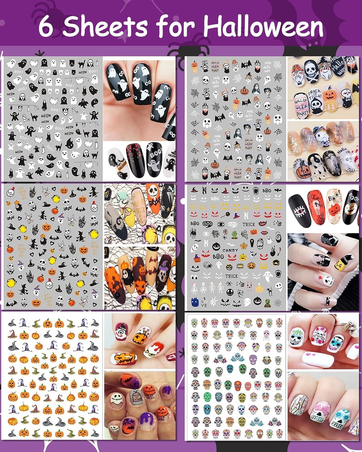 30 Sheet All Holidays Nail Art Stickers, Christmas Mixed Seasons Variety Pack…