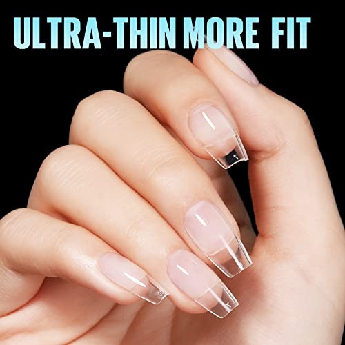 Medium Coffin Nail Tips, 240Pcs Half Matte Nail 240Pcs-Coffin Nails-Medium