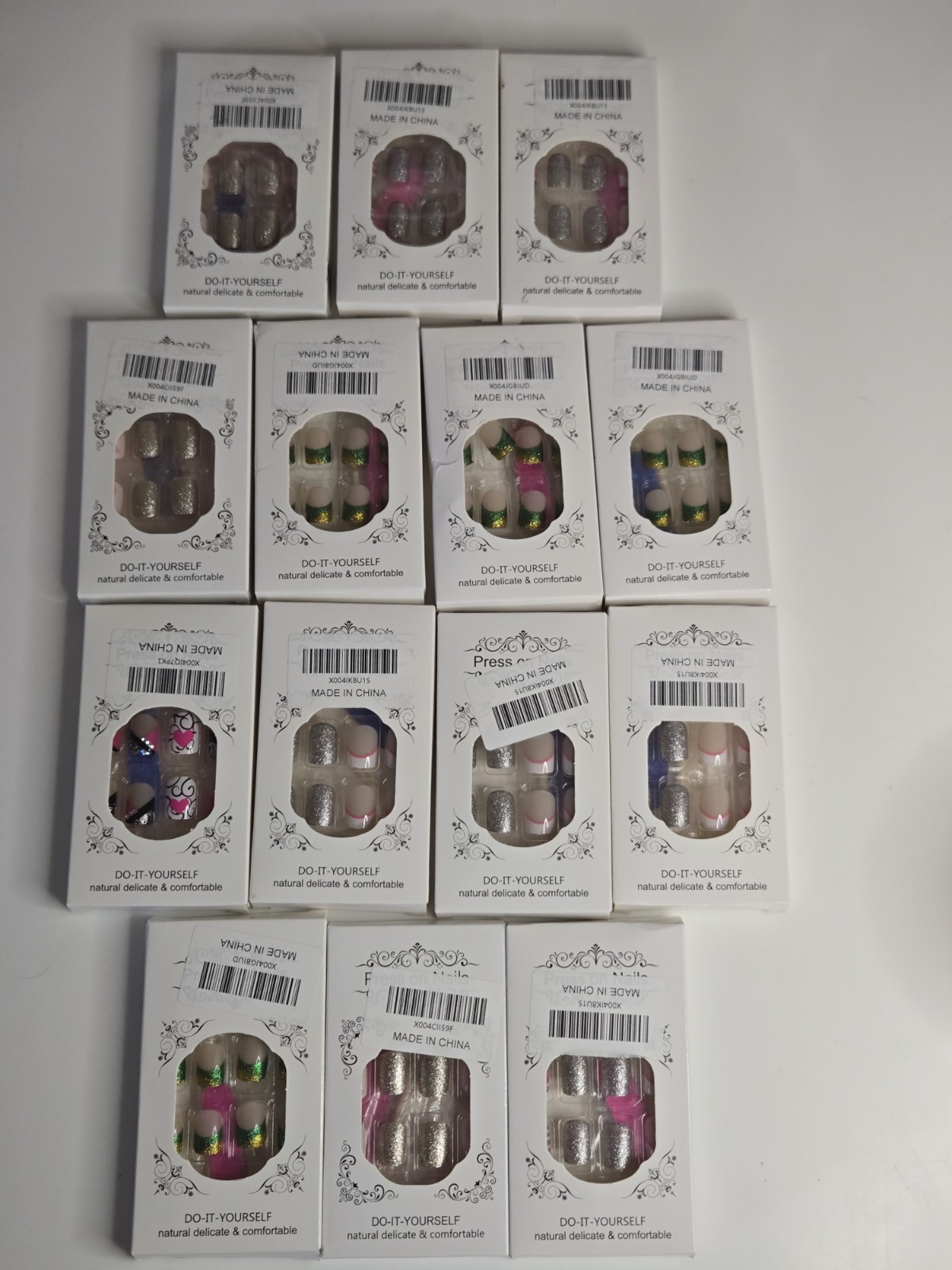 False Nails Beautiful Nail Do It Yourself Kit, 14 Packs