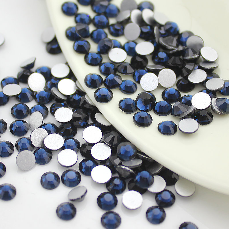 288 720 1440pcs Crystal Montana FlatBack Nail Art Rhinestones 3D Tips Decoration
