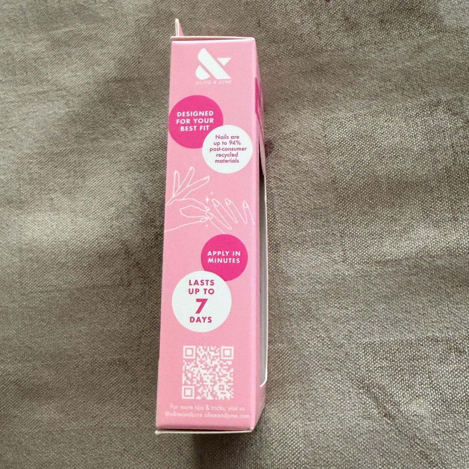 Olive & June Super Stick Mani Medium Prairie Press-On Nails Purple 32 Nails