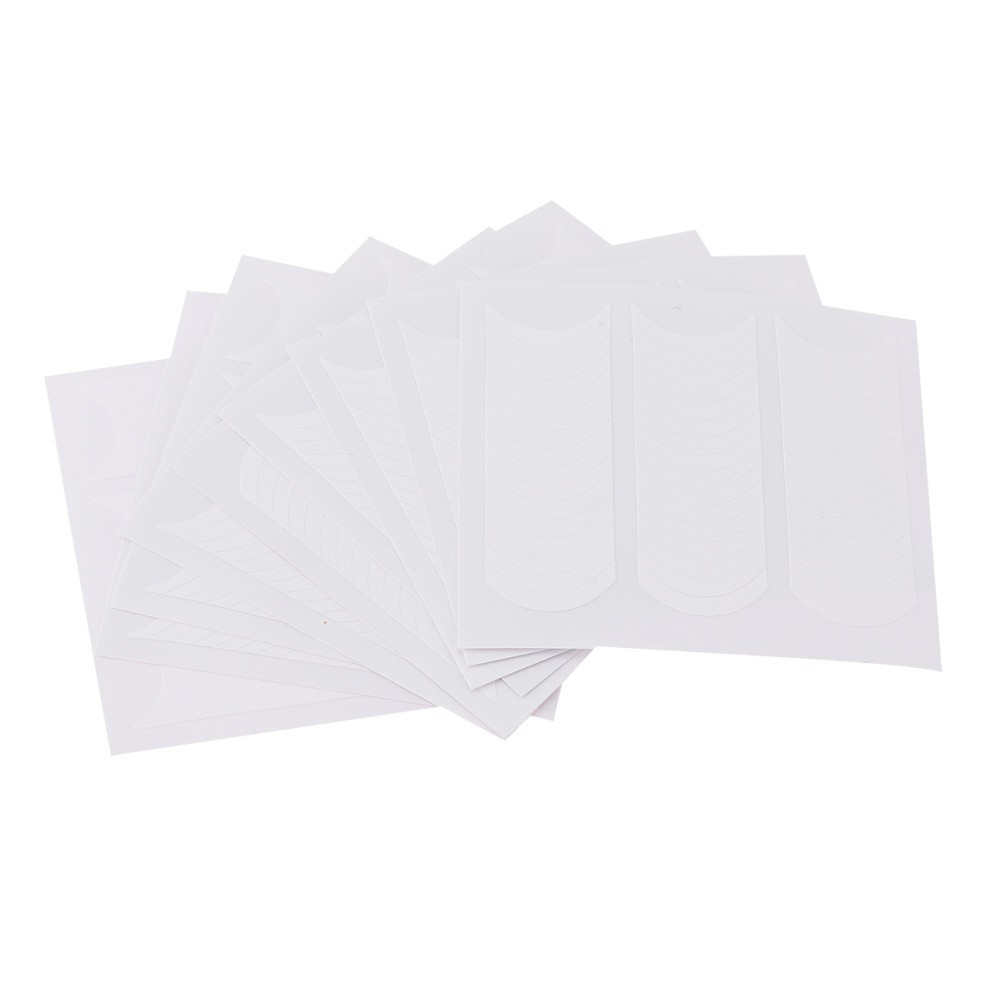 50 Sets DIY Manicure Line Stickers Reusable White Nail Art Tools
