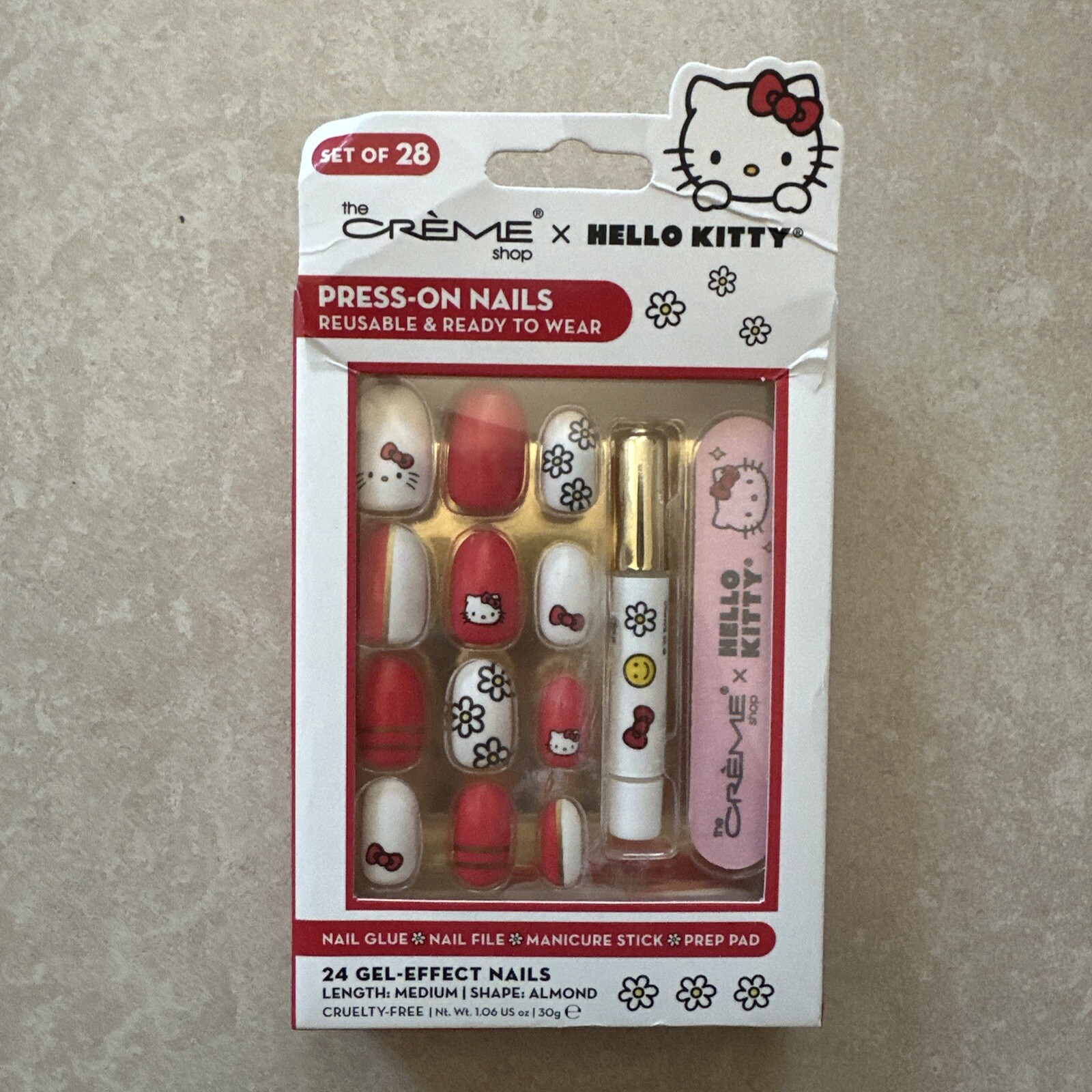 The Crème Shop x Hello Kitty: RED HK Press-On Nails
