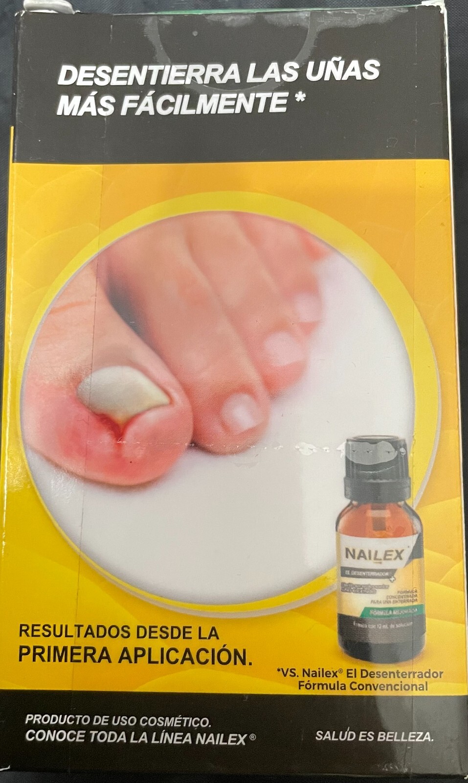 NAILEX DESENTERRADOR DE UÑAS ENTERRADA.INGROWN TOE NAIL SOFTENER CONCENTRA 12ml.
