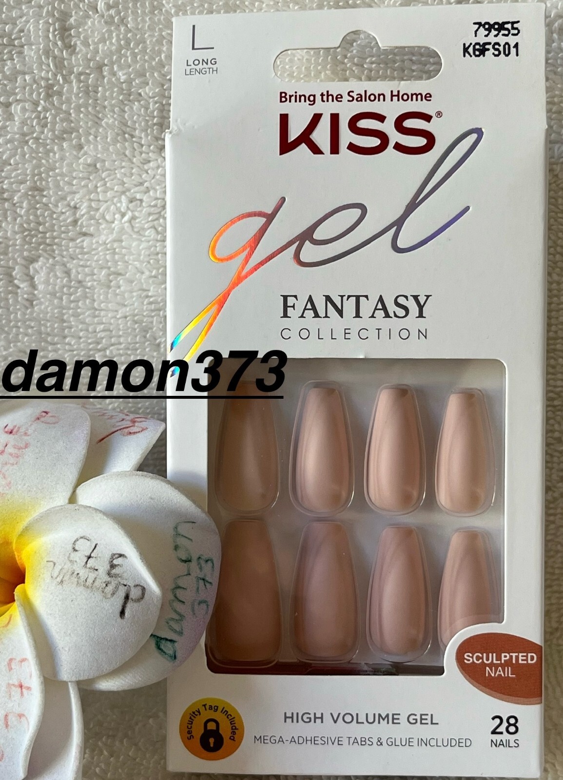 KISS***GEL FANTASY COLLECTION***High Volume Gel~~~28 Sculpted Nails LONG~~~NEW