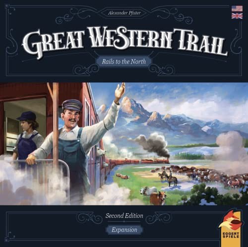 Great Western Trail 2nd Edition Rails to 11.7 x 1.9 x 0.1 inches, Multicolor