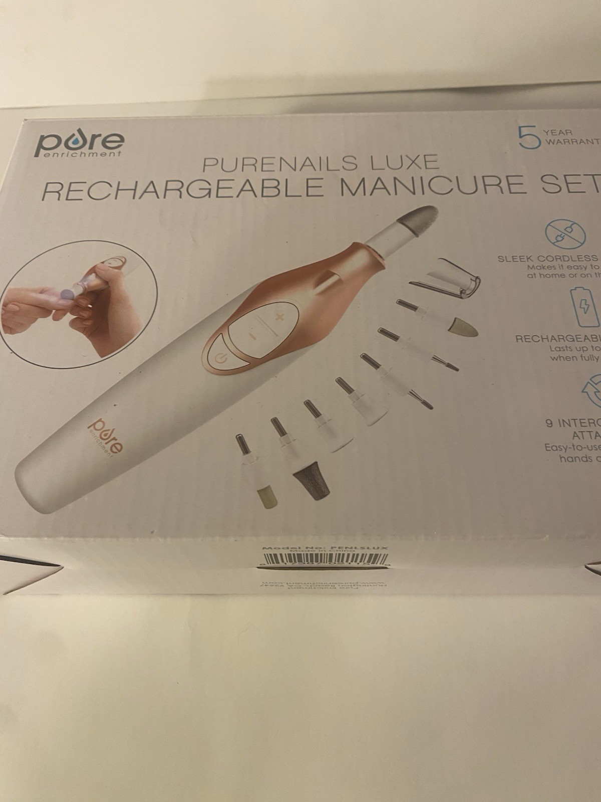 Pure Enrichment PureNails Luxe Rechargeable Manicure Set – Cordless Portable …