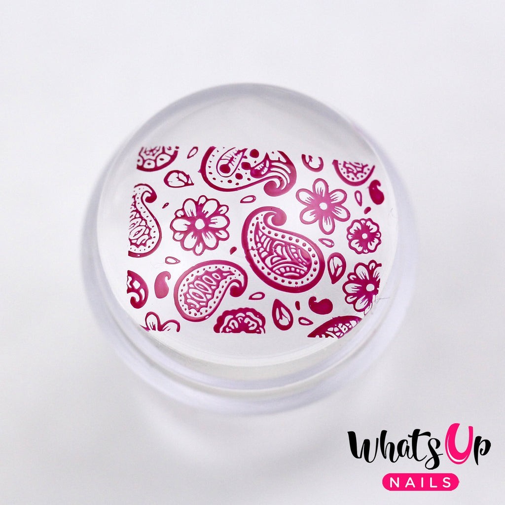Whats Up Nails Mini Double Sided Clear Stamper & Scraper for Stamped Nail Art