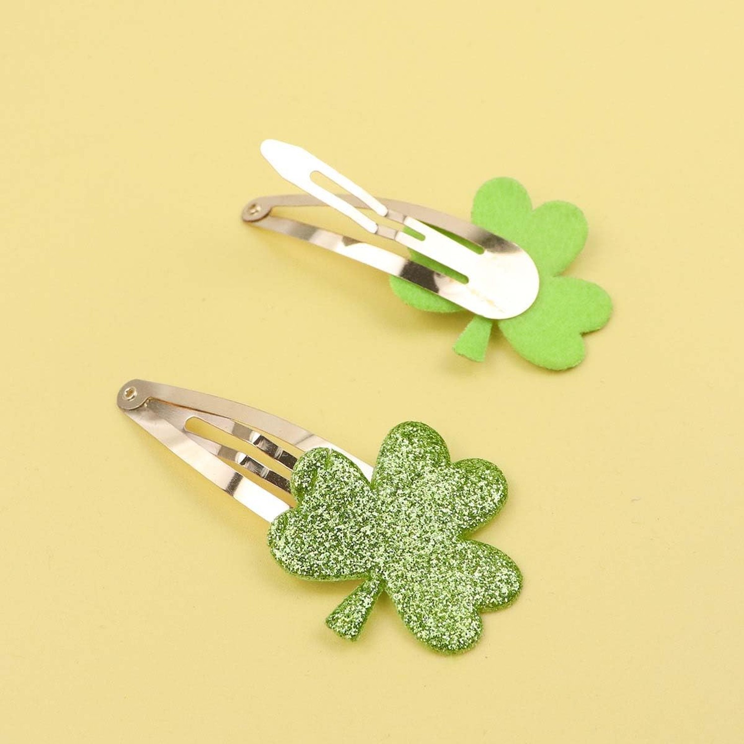4Pcs St. Patrick’s Day Hair Clips Light Green Shamrock Hair Clips Dark Green …