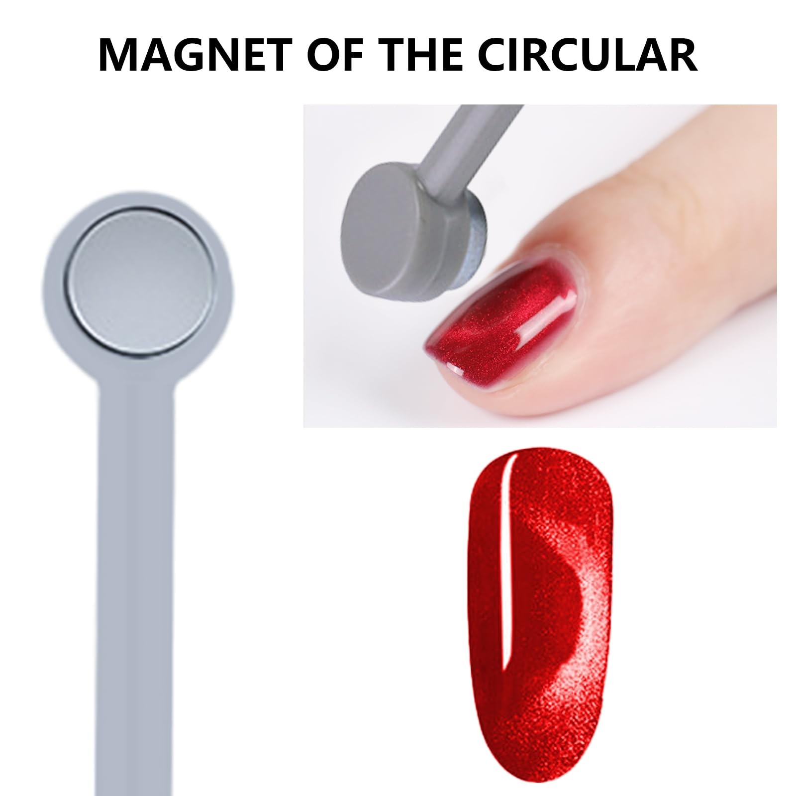 6Pcs Cat Eye Nail Magnet Stick, Double Head Cateye Magnet for Nails, Cat Eye …