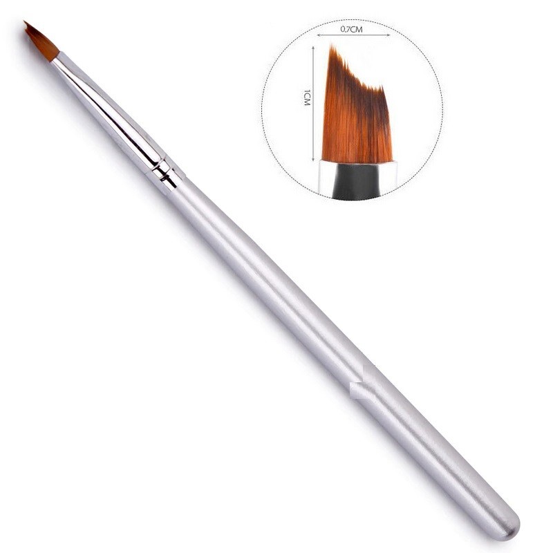 Nail Art Brush Tool Half Moon Shape French Effect Drawing UV Gel Manicure Brush