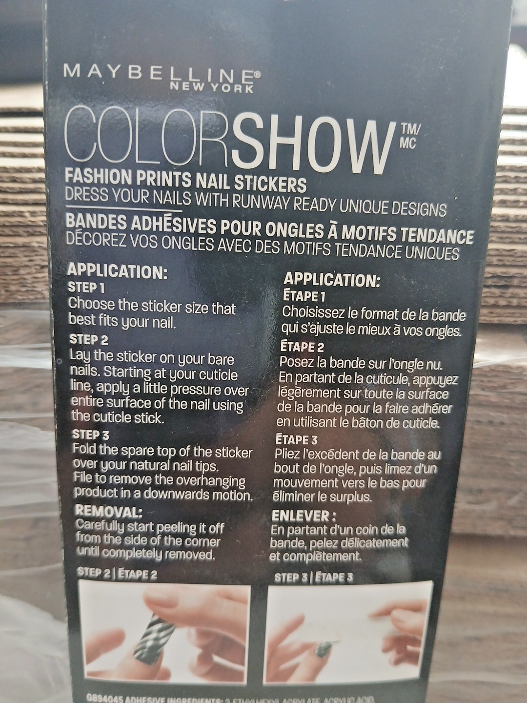 Maybelline Color Show Fashion Prints Nail Stickers 80 Resort Couture Art Wraps