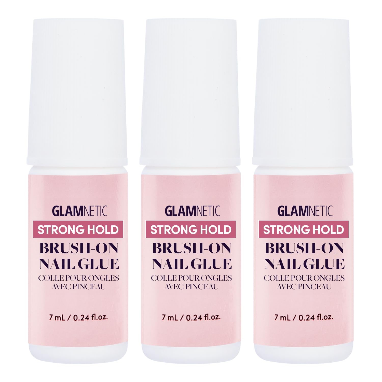 Glamnetic Super Strong Brush On Nail Glue | Mess Free, Long-Lasting, Vegan