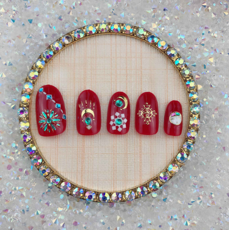 3D Nail Art Beauty Decal Stickers Adhesive Flower Daisy Starfish Geometry Line