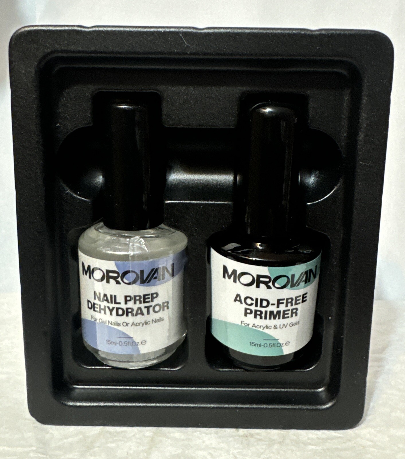 MOROVAN Professional Nail System Gift Set-Nail Prep Dehydrator& Acid-Free Primer