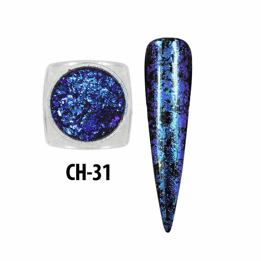METALLIC FLAKES NAIL DECORATIONS Mia Secret Nail Art Design CH-31