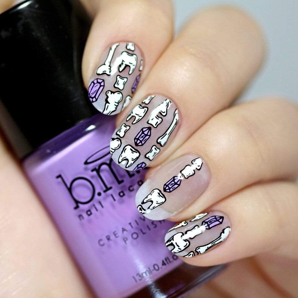 Maniology nail stamping plate BMXL-223 GLITTERFINGERS