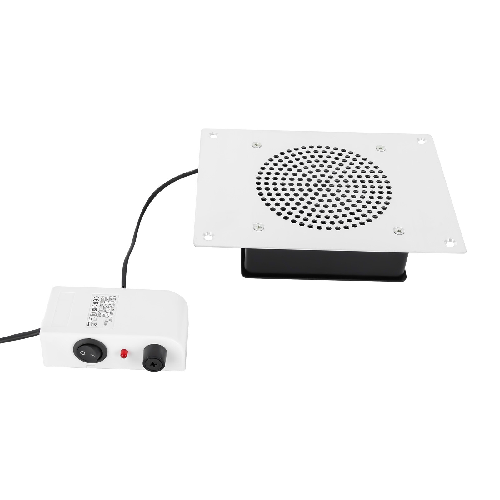 Nail Dust Collector, 110V 6W, 3650 RPM, 4.25 Inch Vacuum Surface, Embedded