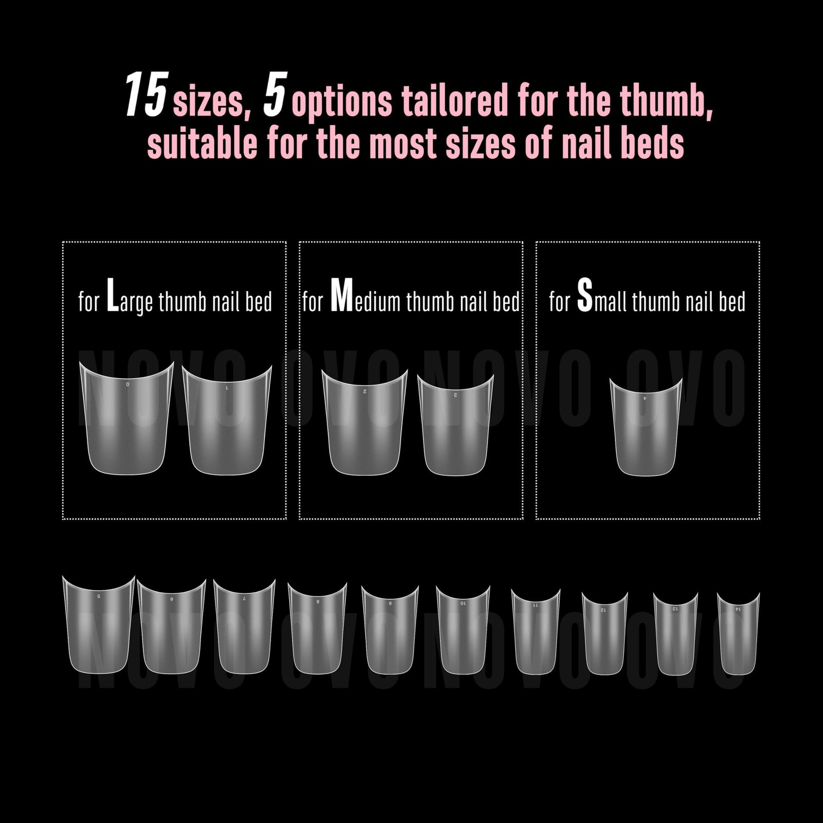 NOVO OVO Halloween Extra Thick Short, Short Duck Nails With Moon Curve 240