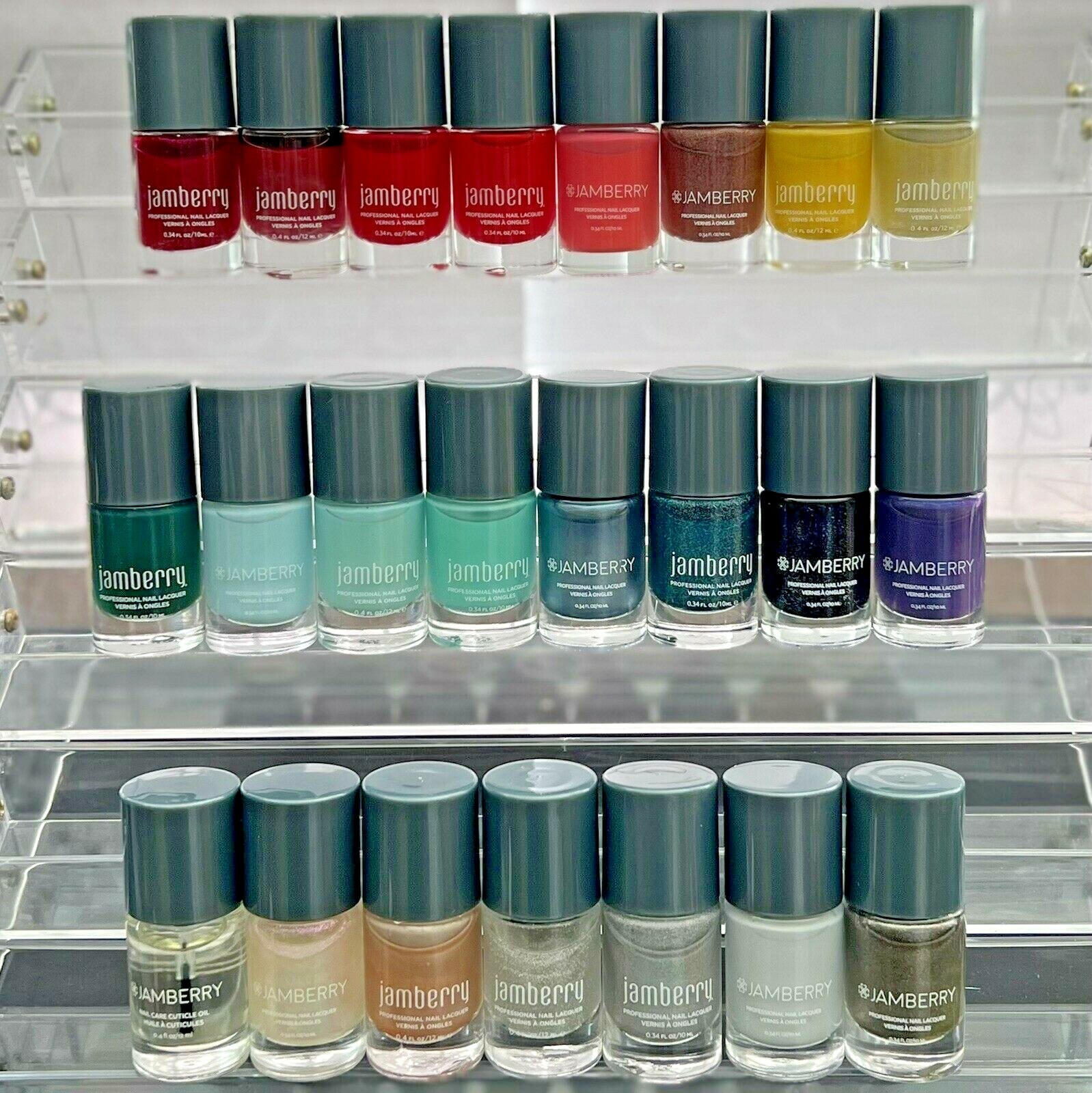 NEW Jamberry Lacquer Nail Polish RETIRED Holographic Sparkle Shimmer Cuticle Oil