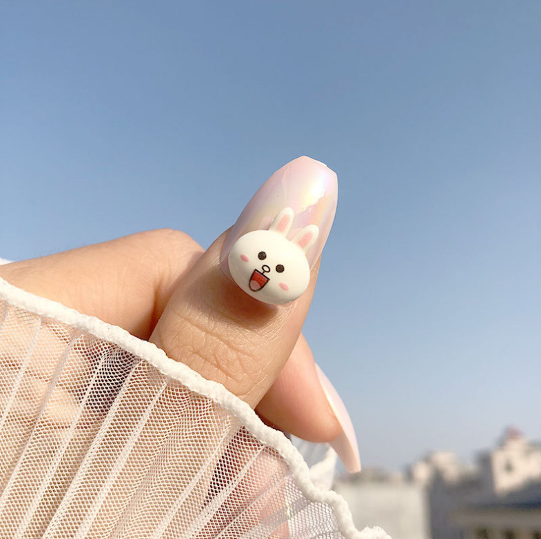 3D Flower Avocado Carrot Bunny Pineapple Nail Art Sticker Charm Decoration NS31