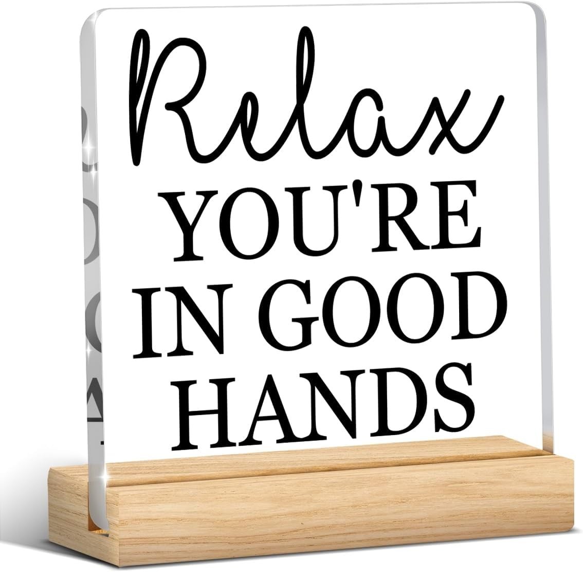 Unique 4×4 Acrylic Inspirational Decor for Home & Salon – Positive Energy Gift