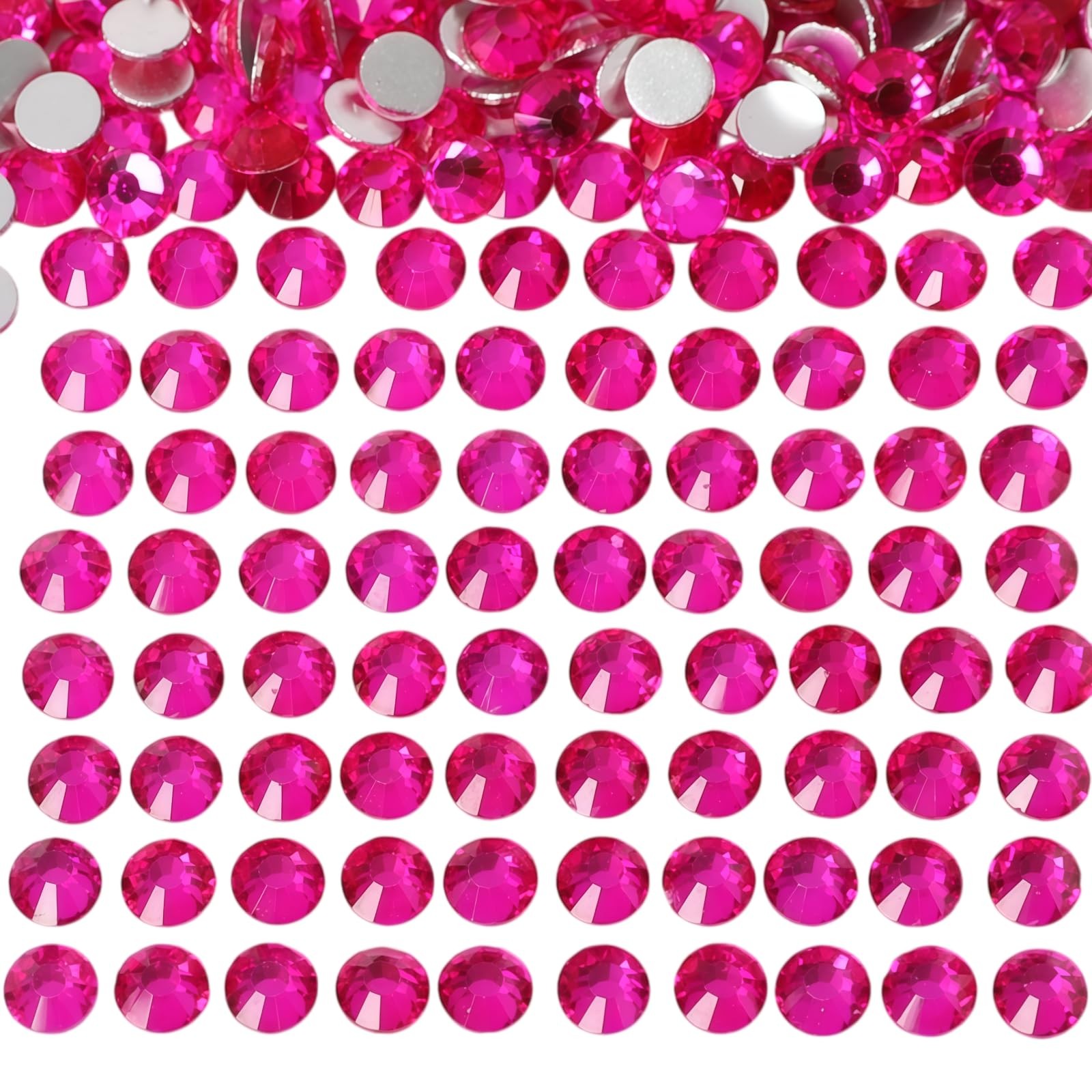 Diamonland Flatback Glass Crystal Rhinestones Rounds Gems for Bedazzling Nail…