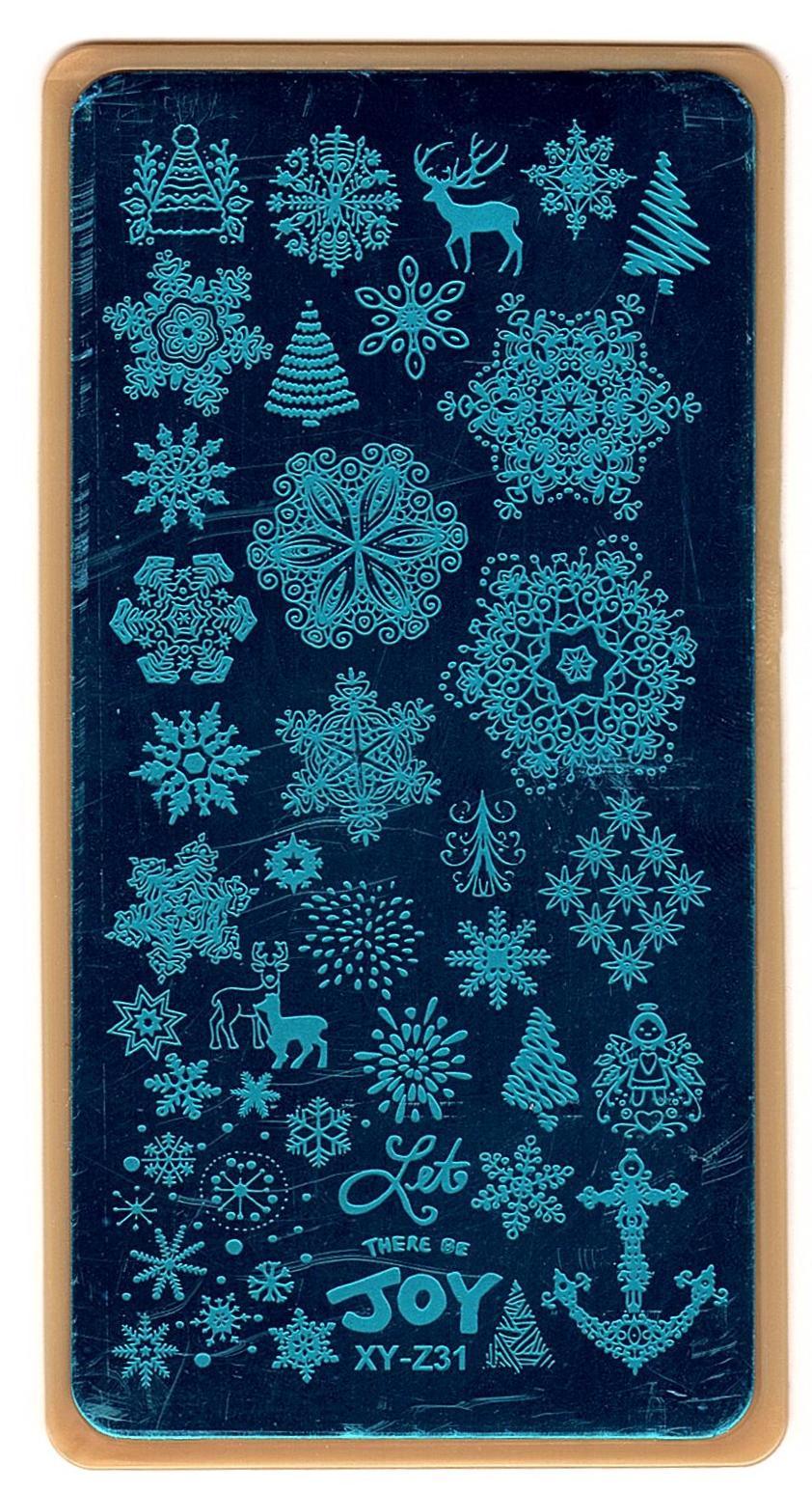 Nail Art Stamping Christmas Theme Stencil Manicure Template Image Plate XY