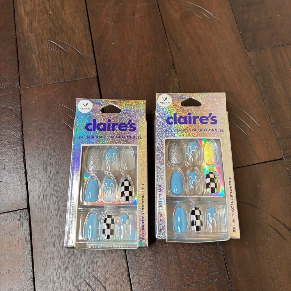 Claire’s Press On Nails Vegan Coffin Shape – New in Box – Never Opened
