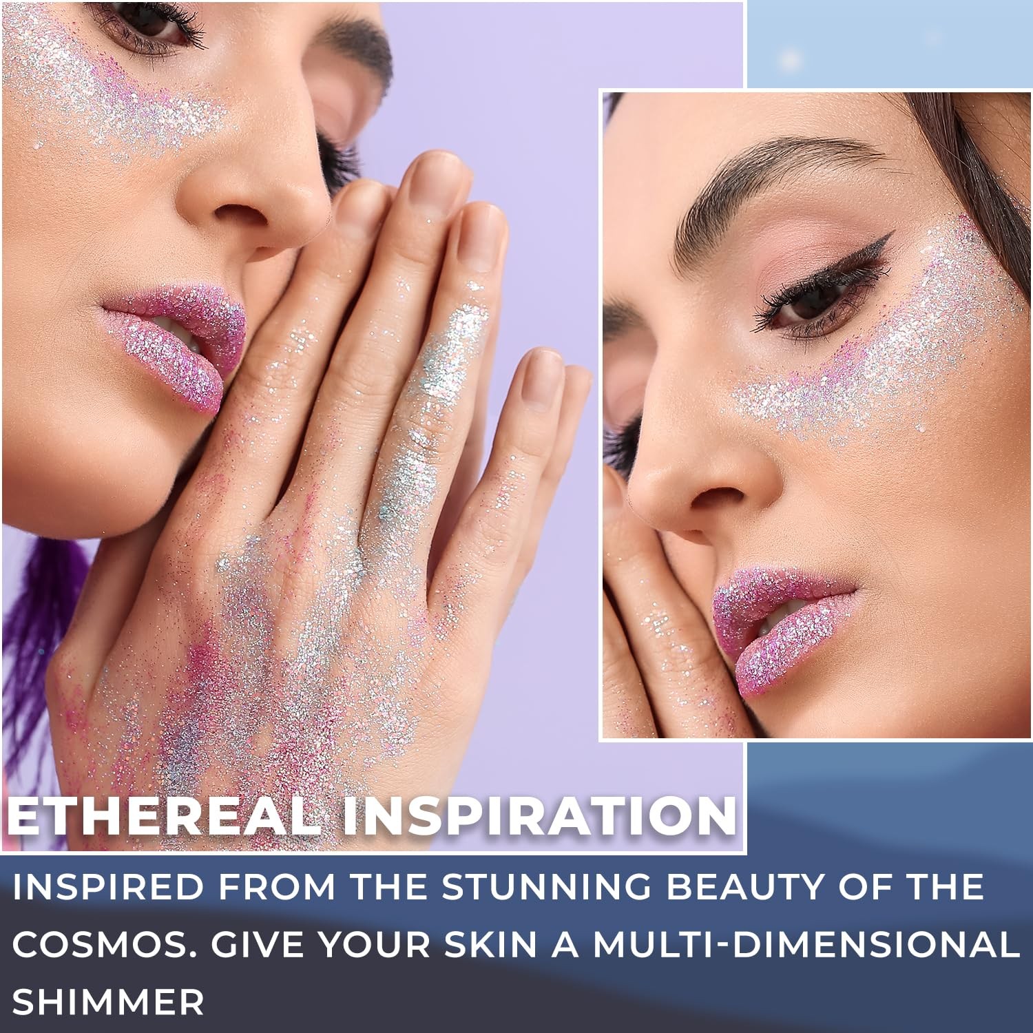 UFO Body Glitter, Chunky & Fine Pressed Glitter for Face & Body, Long-Lasting…
