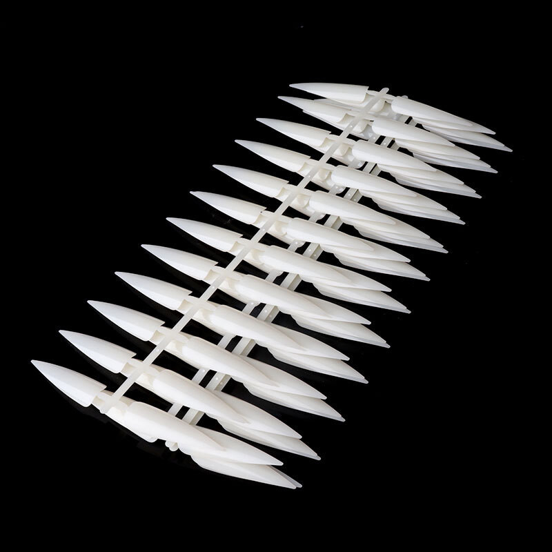 240 Pcs Long Stiletto False Nail Tips Acrylic Full Cover Fake Nails Art Manicure