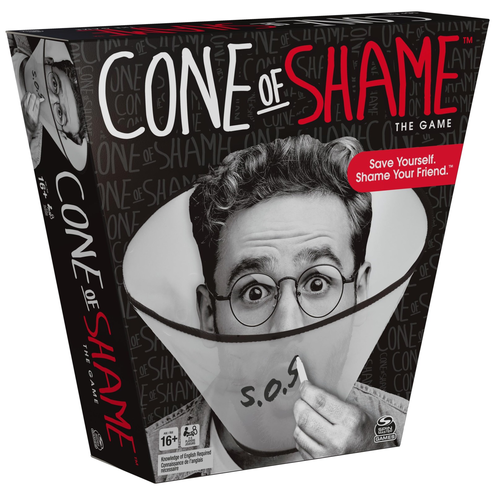 Spin Master Cone of Shame, Guessing Party Game, for One Size, Shame