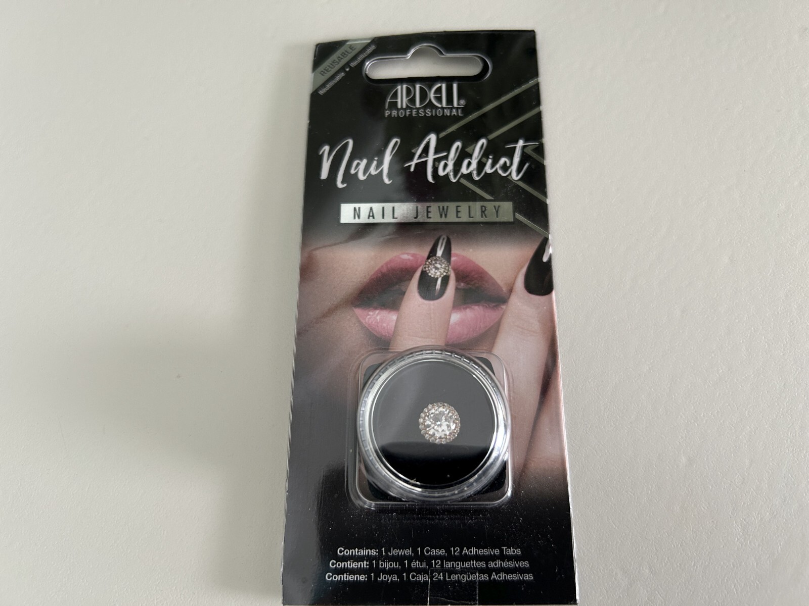 Ardell Nail Addict Nail 3D Jewelry Diamond Halo, NEW