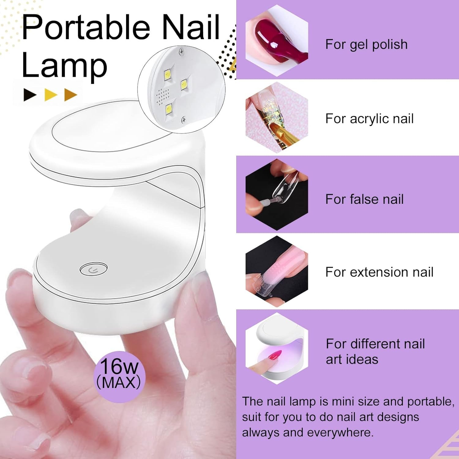 500pcs Acrylic French Nail Tips Fake Nails Half Cover for DIY Art 4-in-1 Kit