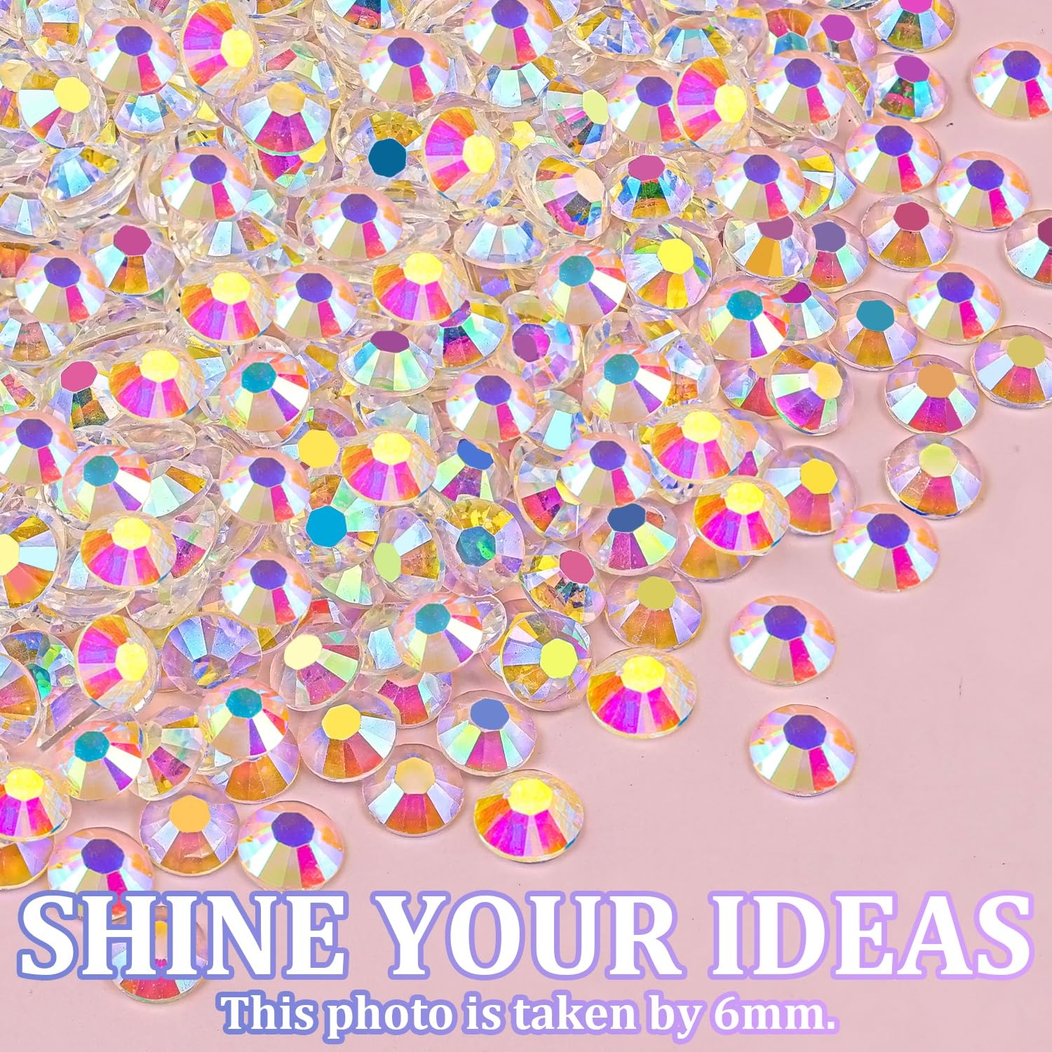 16000Pcs Resin Jelly Rhinestones for Crafting, Transparent AB Flatback Gems, …