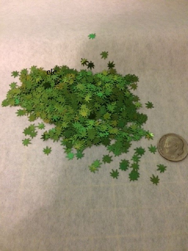 Glitter Weed Nail Body Art Glitter, Tumblers, Marijuana Leaf , Holographic Epoxy