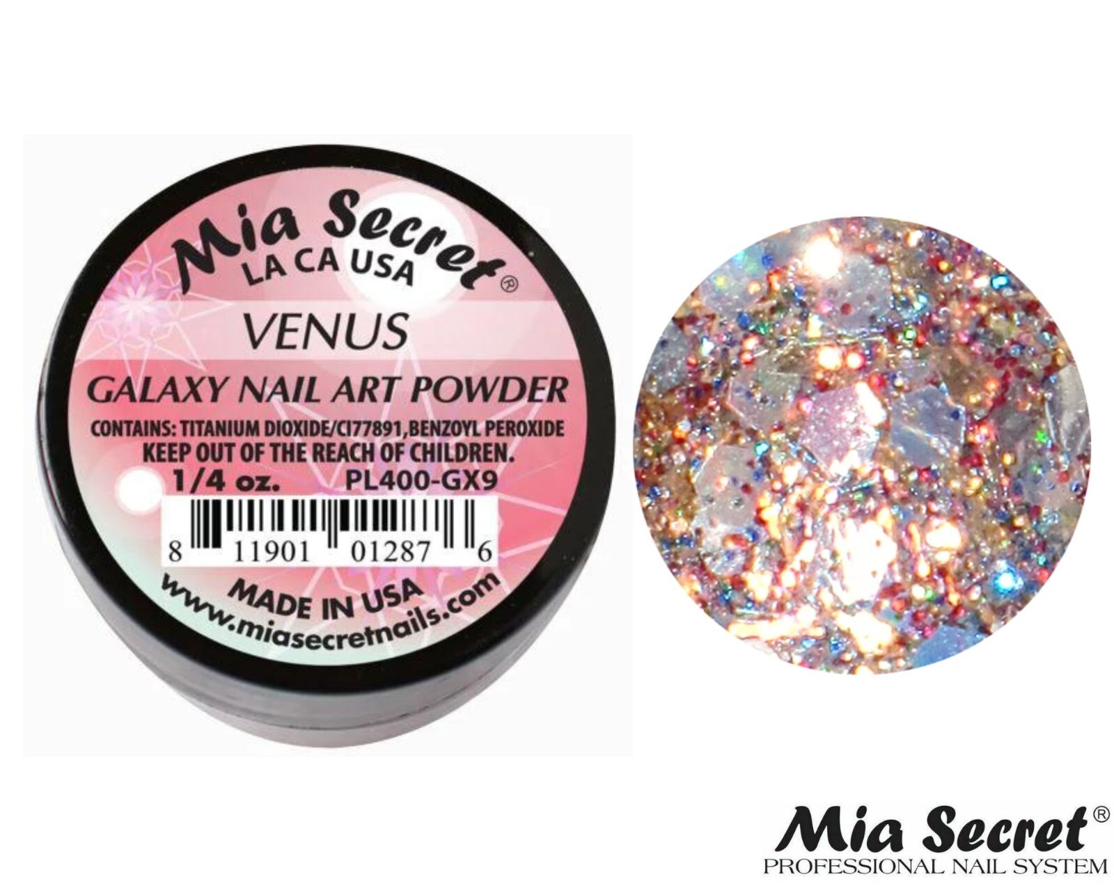 Mia Secret Nail Art Powder Galaxy Collection (VENUS) 1/4oz