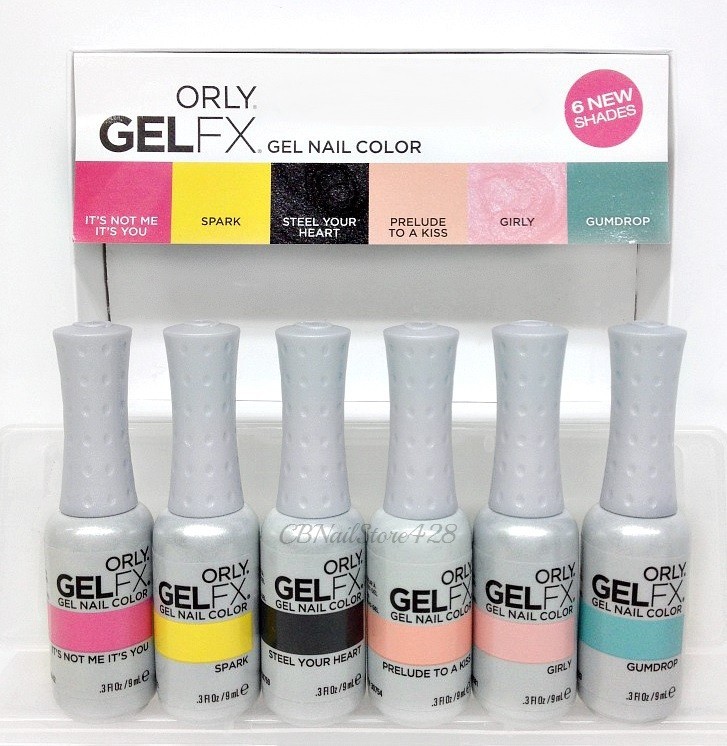 ORLY GelFX – 6 New SPRING 2014 Shades Gel Nail Color x 0.3oz