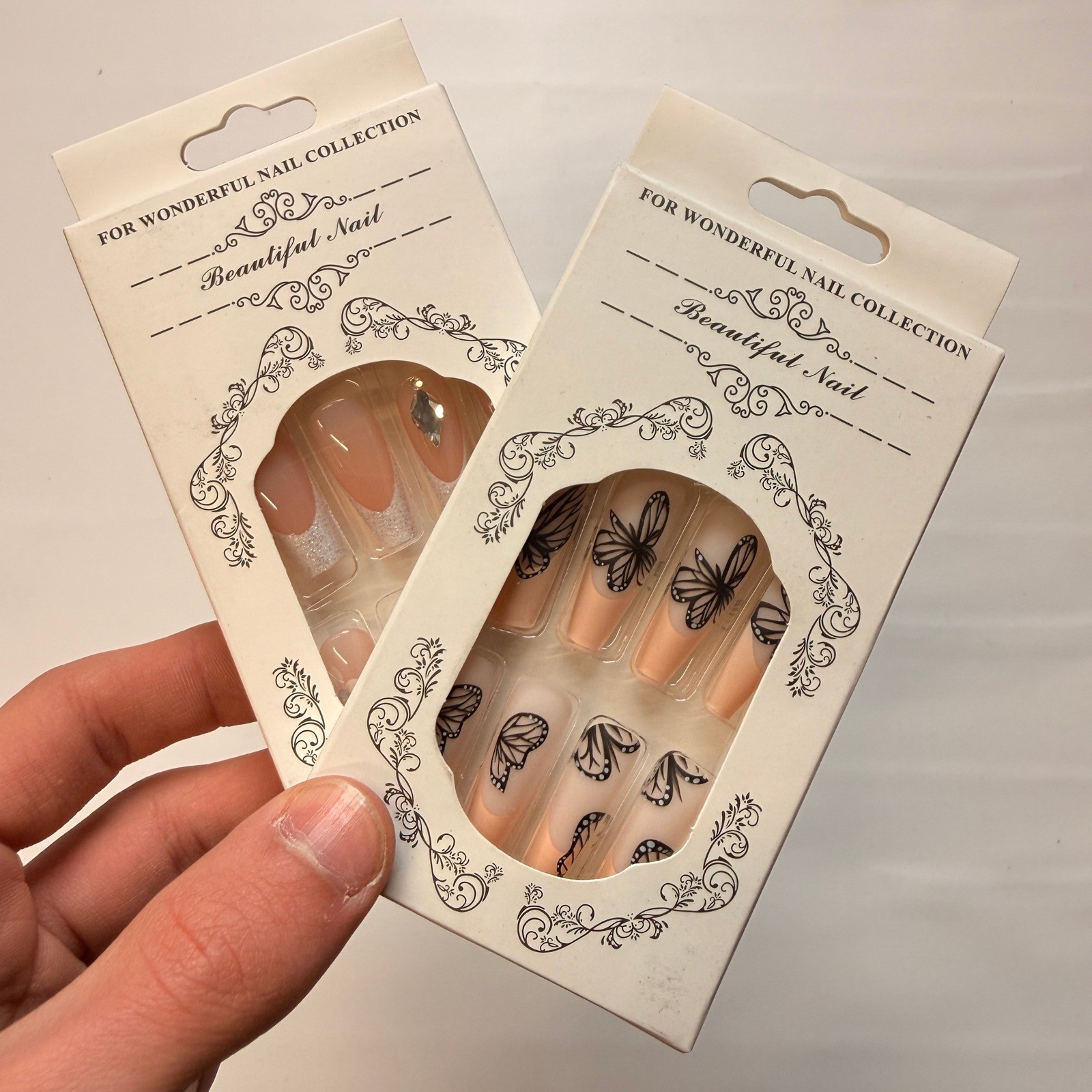 Lot of 10 Pack of 24 New False Press On Nails Assorted Designs and Colors №N17