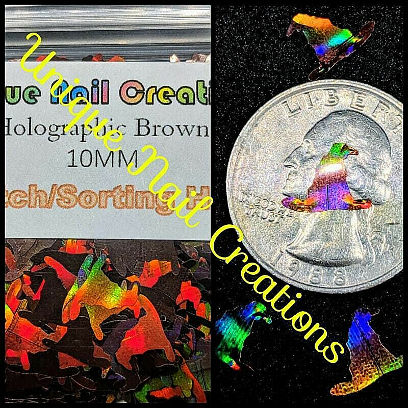 WITCH/SORTING HAT GLITTER~Holo Brown~Nail•Acrylic•Gel•Body Art•Face•Festival
