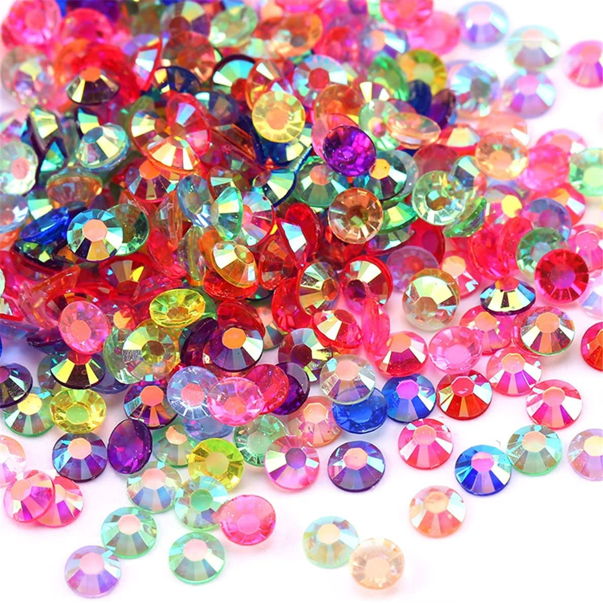 4500 Pcs SS6 2Mm AB Flatback Rhinestones for Nails Art Crafts Transparent Glitte