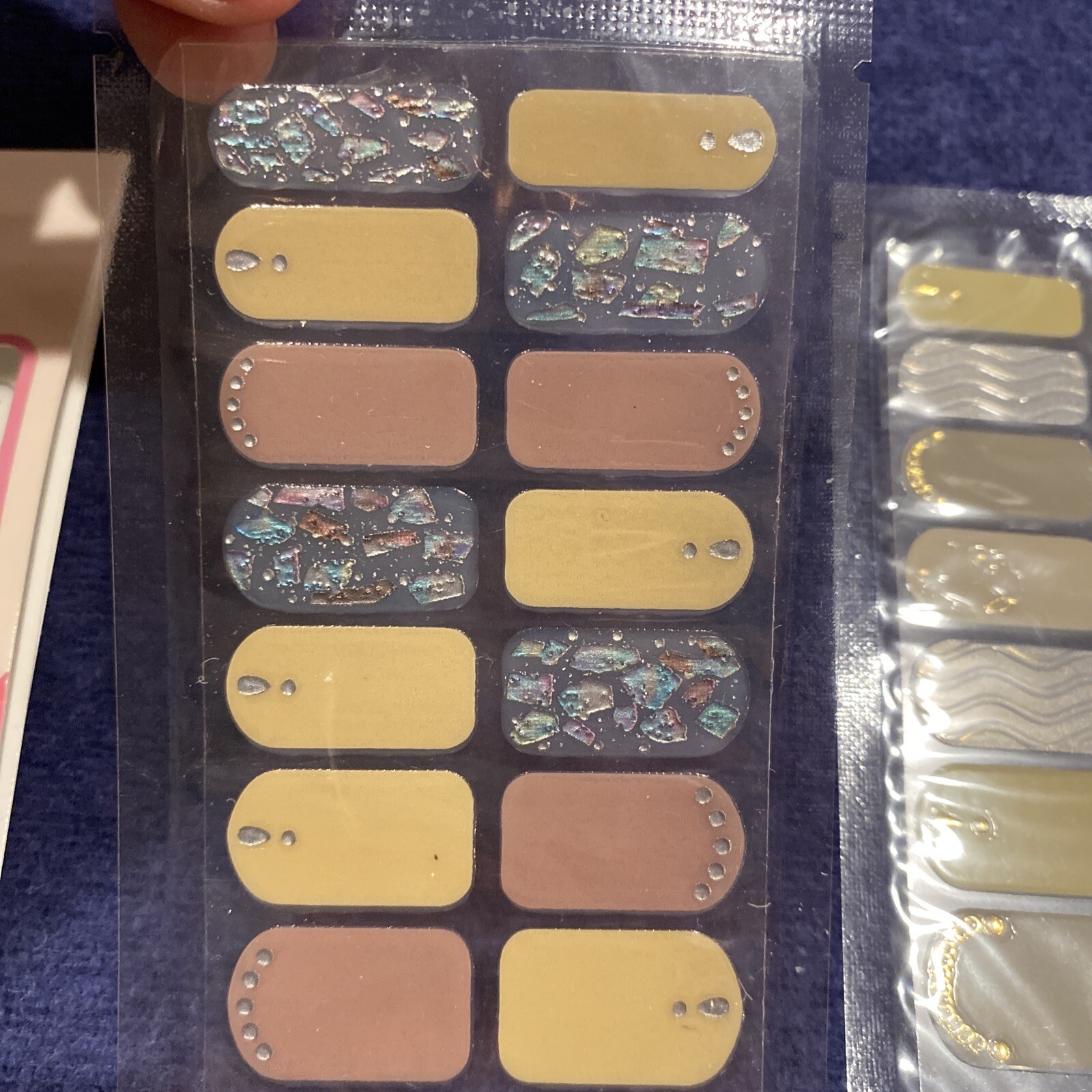 Nail patch Press On Nail Polish Strips 3-D Nail Art With Bling (READ AD)