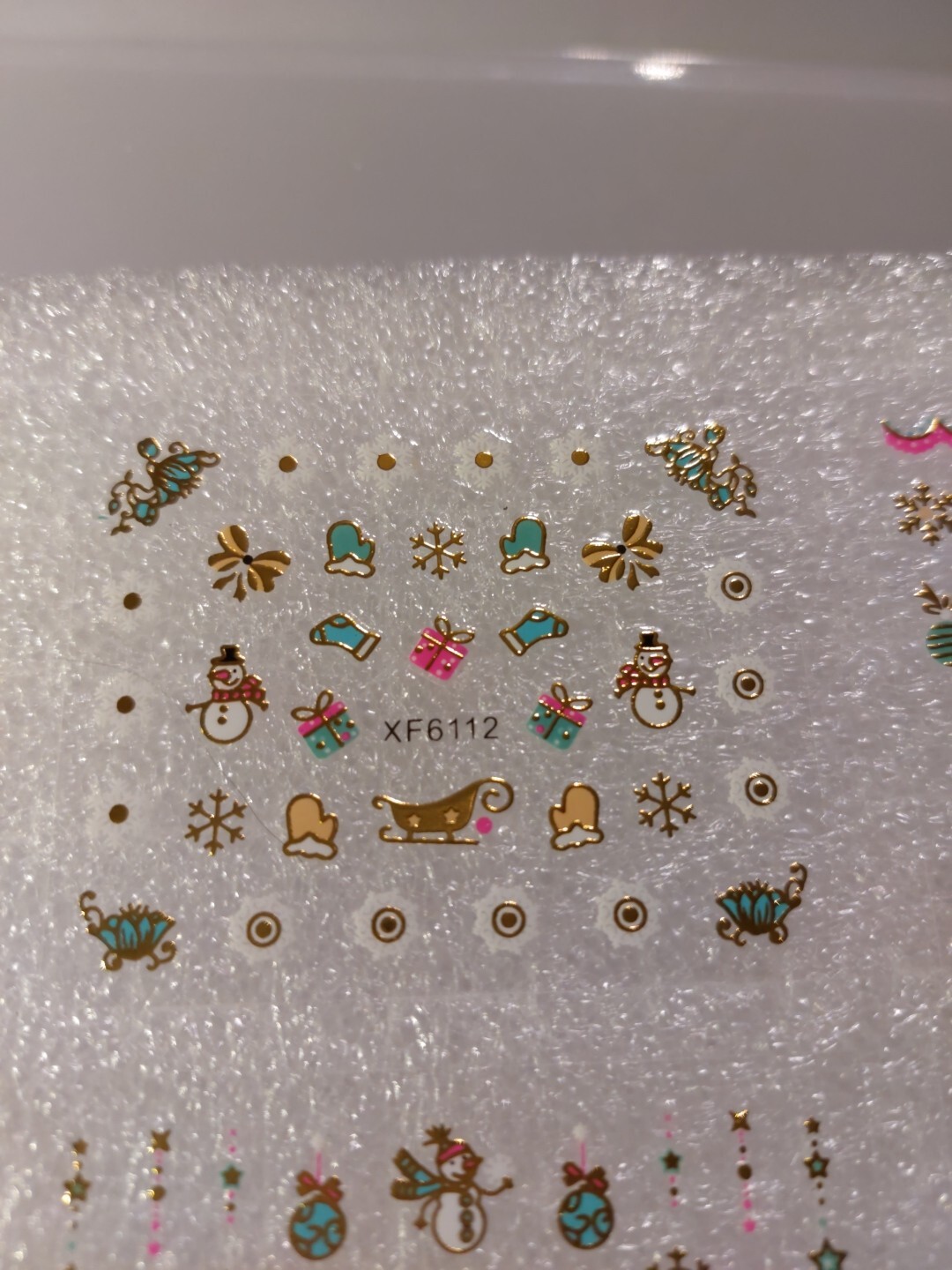 4 X Small Sheets Of Christmas Nail Art Stickers (Dn62) New