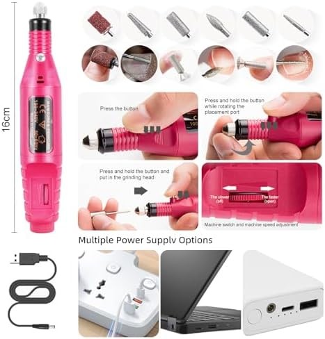 Acrylic Nail Kit With Drill And U V Light Full Nail Kit Set Professional Nail St